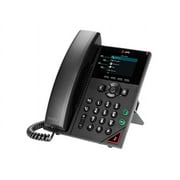 Open Box HP Poly VVX 250 IP Phone Corded- Corded Desktop Wall Mountable Black Model 89B58AA