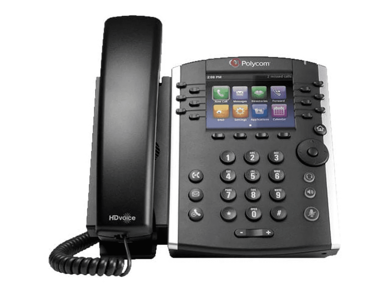 Pre-Owned Poly VVX 411 - VoIP phone - 3-way call capability - SIP, RTCP, RTP, SRTP, SDP - 12 lines