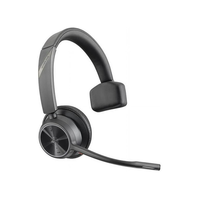 Poly Voyager 4310 UC Wireless Headset Plantronics Single Ear Headset with Boom Mic Connect to PC Mac via USB A Bluetooth Adapter Cell Phone