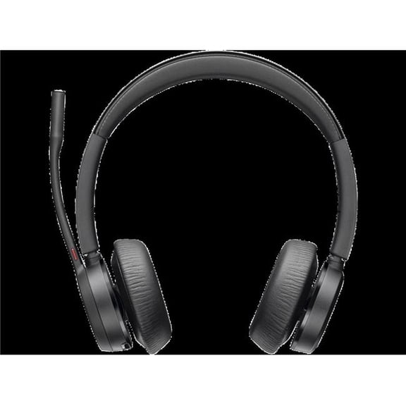 Poly Voyager 4320 UC Stereo USB-A Headset with BT700 Adapter & Charging Stand - Black