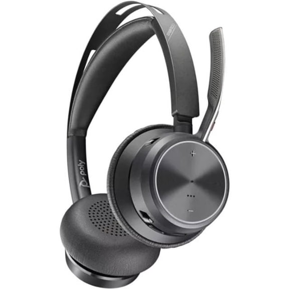Poly Voyager Focus 2 Headset, Black