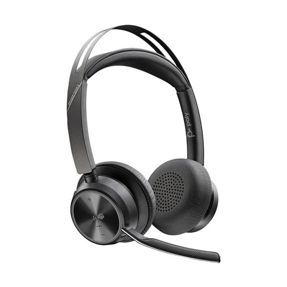 HP Poly Voyager Focus 2 UC Wireless Stereo Headset with Charging Stand & USB-C Adapter, Microsoft Teams Certified