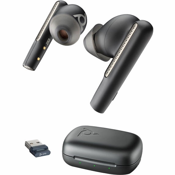 Poly Voyager Free 60 UC Earset - Stereo - True Wireless - Bluetooth - 98.4 ft - 20 Hz - 20 kHz - Earbud - Binaural - In-ear - White