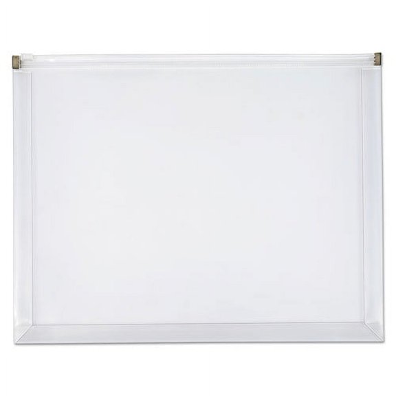 Poly Zip Envelope, Zipper Closure, 10 X 13, Clear, 5/pack | Bundle of 10 Packs