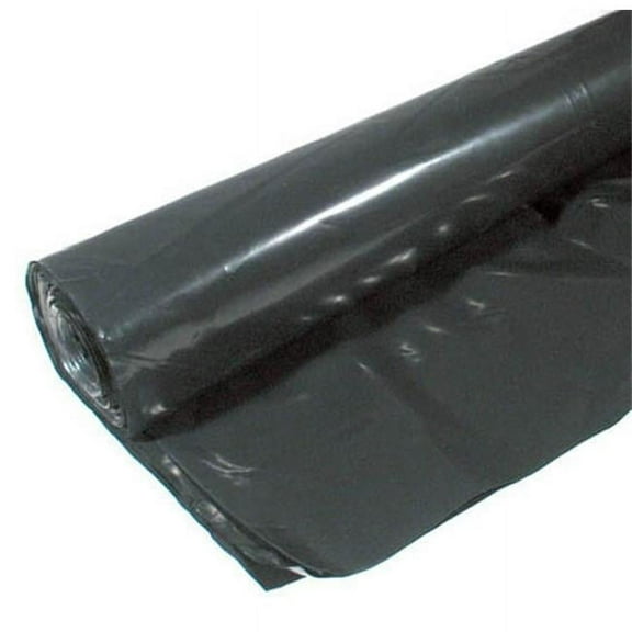 Poly-america 16ft. X 100ft. 4 ML Tyco Polyethylene Black Plastic Sheeting