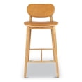 thumbnail image 1 of Poly and Bark Bonato Leather Counter Stool in Caramel Tan/Oak, 1 of 9