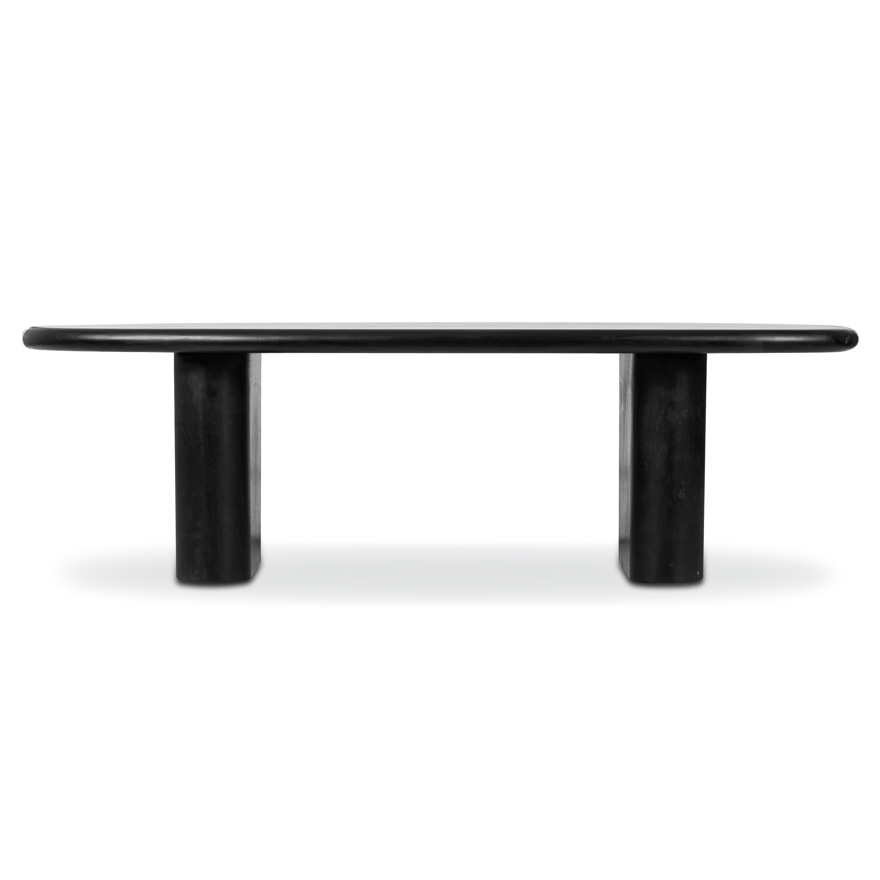 Poly and Bark Falun Solid Mango Wood Coffee Table Black Sable