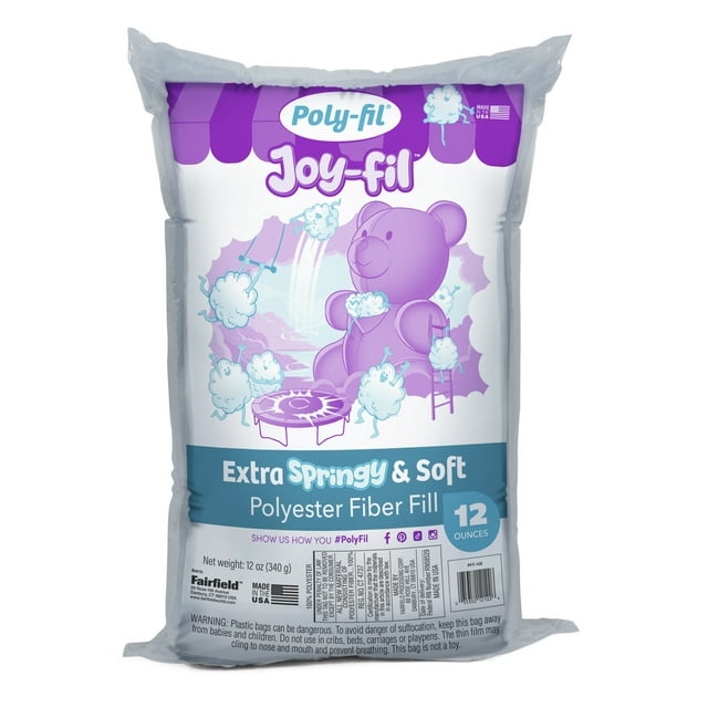 Fairfield PolyFil JoyFil Luxury Fiber Fill, Super Soft and Silky