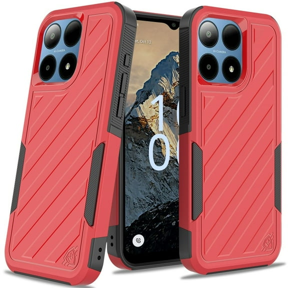Boost Summit 5G Shockproof Dual Layer Case - Red/Black
