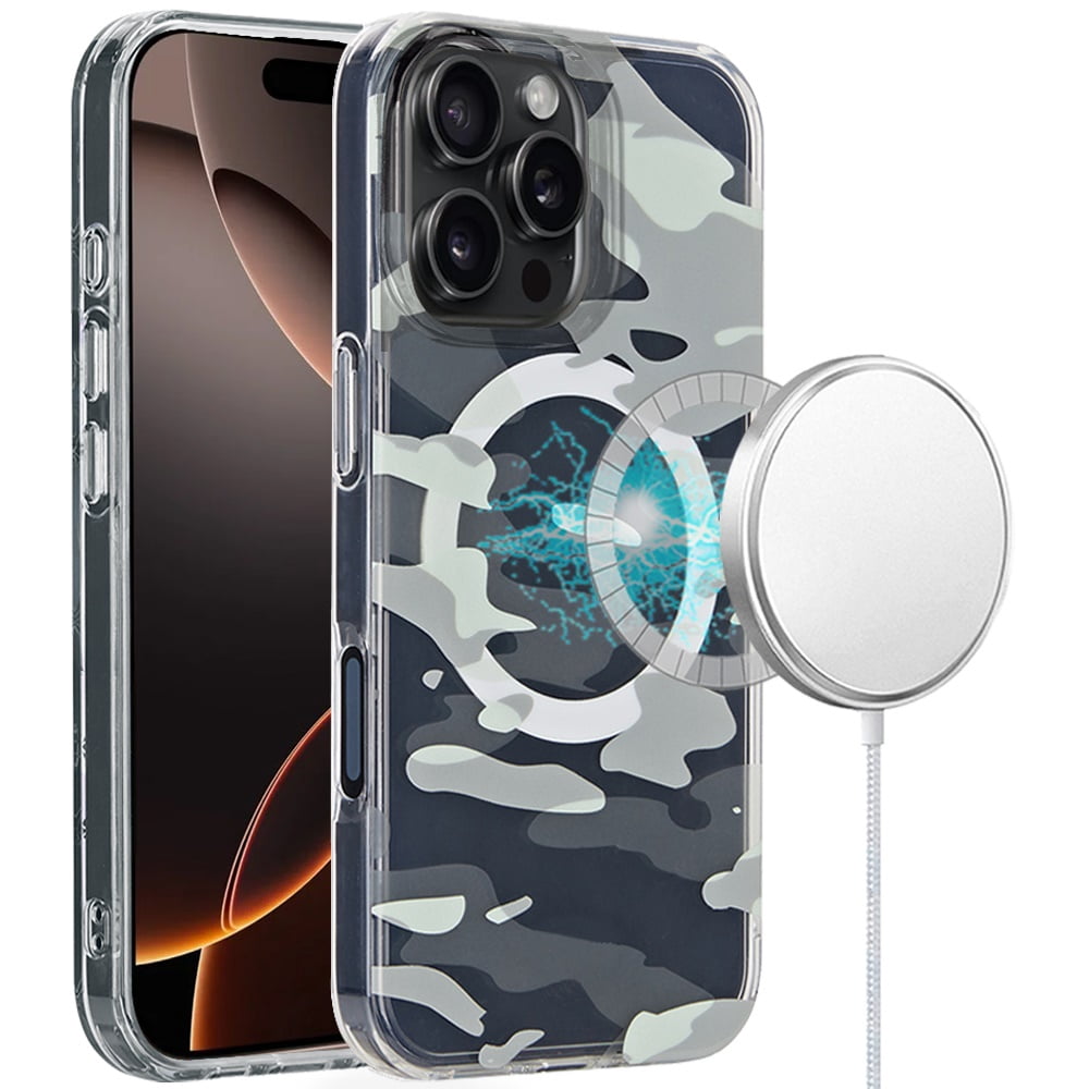 [PolyBag] For iPhone 16 6.1 inch Magnetic Double Layer IMD Design Case ...