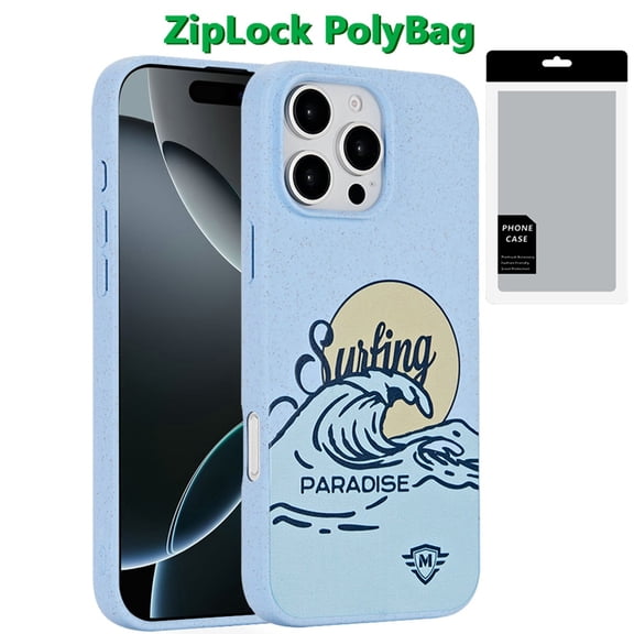 [PolyBag] For iPhone 16 Pro 6.3 inch Bio-Degradable Case - Surfing Paradise
