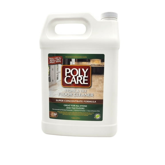 PolyCare Stone & Tile Floor Cleaner Concentrate Gallon - Makes 64 Gallons of Cleaner