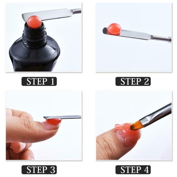 1 Pc Dual-Ended PolyGel Nail Brush Pen  Professional LED UV Poly Gel Manicure Tool Set for Perfect Nails Jargod