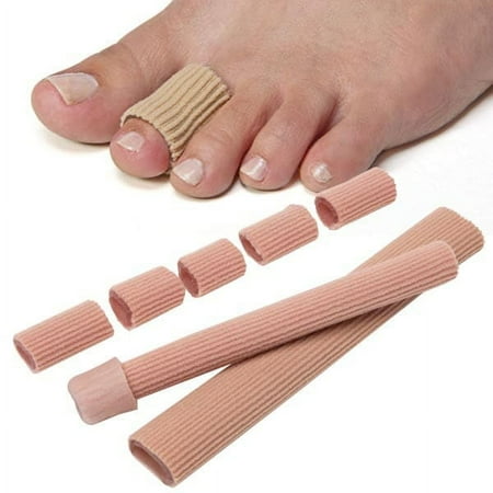 NatraCure Reusable Gel Toe Sleeves - Helps Cushion Calluses, Corns, Blisters, and Ingrown - Narrow