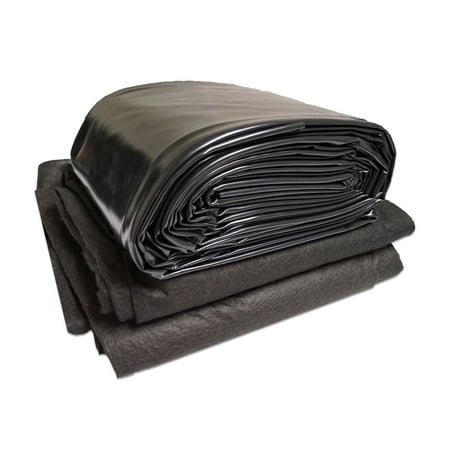 Anjon PolyGuard 20-Mil PVC Pond Liner with Underlayment, 25 ft. x 90 ft.