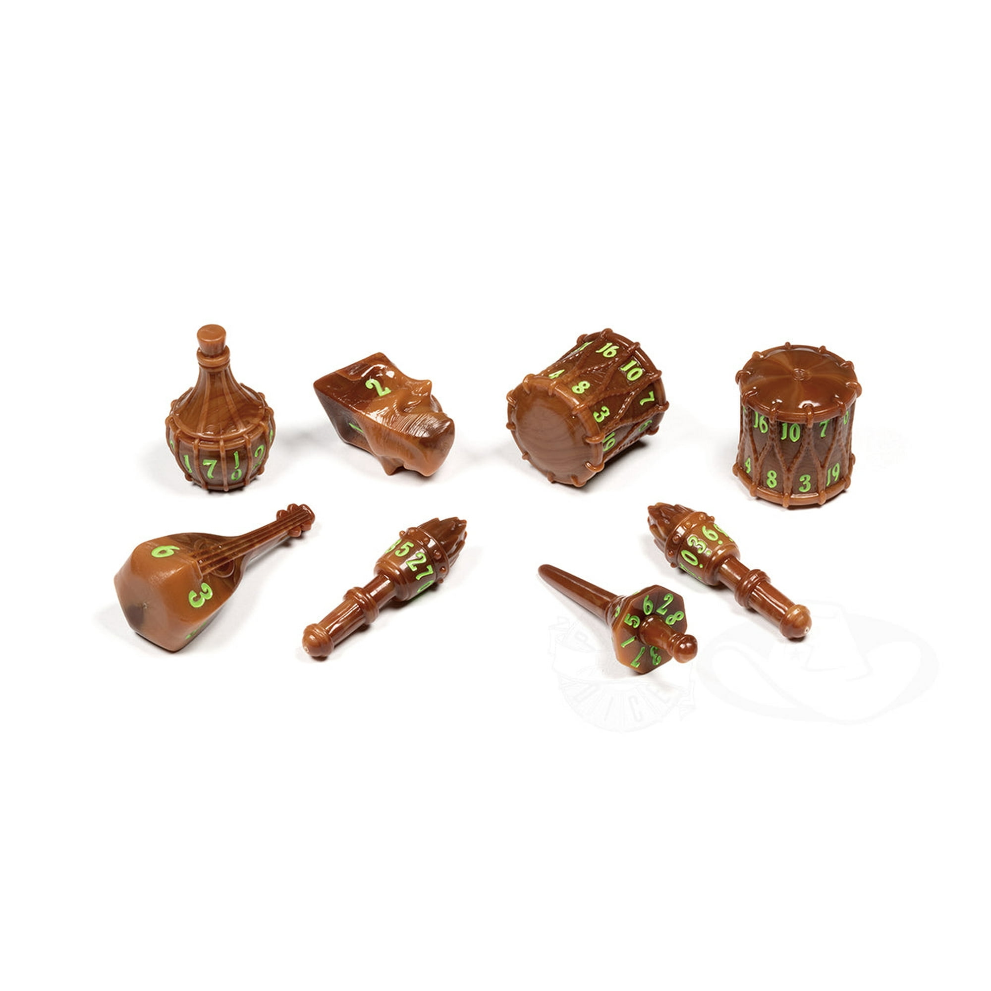 PolyHero Bard 8 Dice Set Woodland Verse