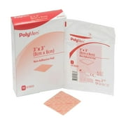PolyMem  Foam Dressing, Hydrophilic Polyurethane Foam, Pink, 15/Box 258749_BX