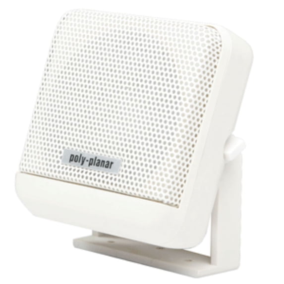 7" White MB41 VHF Extension Surface Mount Marine Speaker