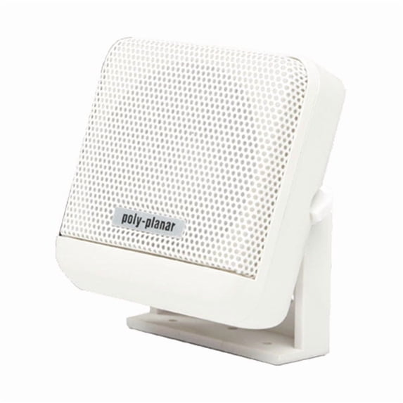 Poly-Planar MB-41-W External Speaker, 4.6" Bracket, White