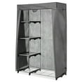 thumbnail image 1 of PolyPro Cover Only for Whitmor 6779-3044 Double Rod Closet (Not included) - Heavy Duty Zipper - Gray, 1 of 9