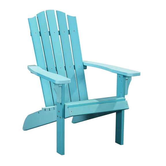 PolyTEAK Element Collection Poly Lumber All Weather Adirondack Chair, Blue