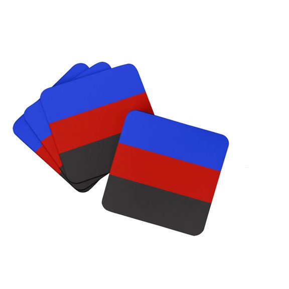 Polyamorous Pride Foam Coaster Set of 4