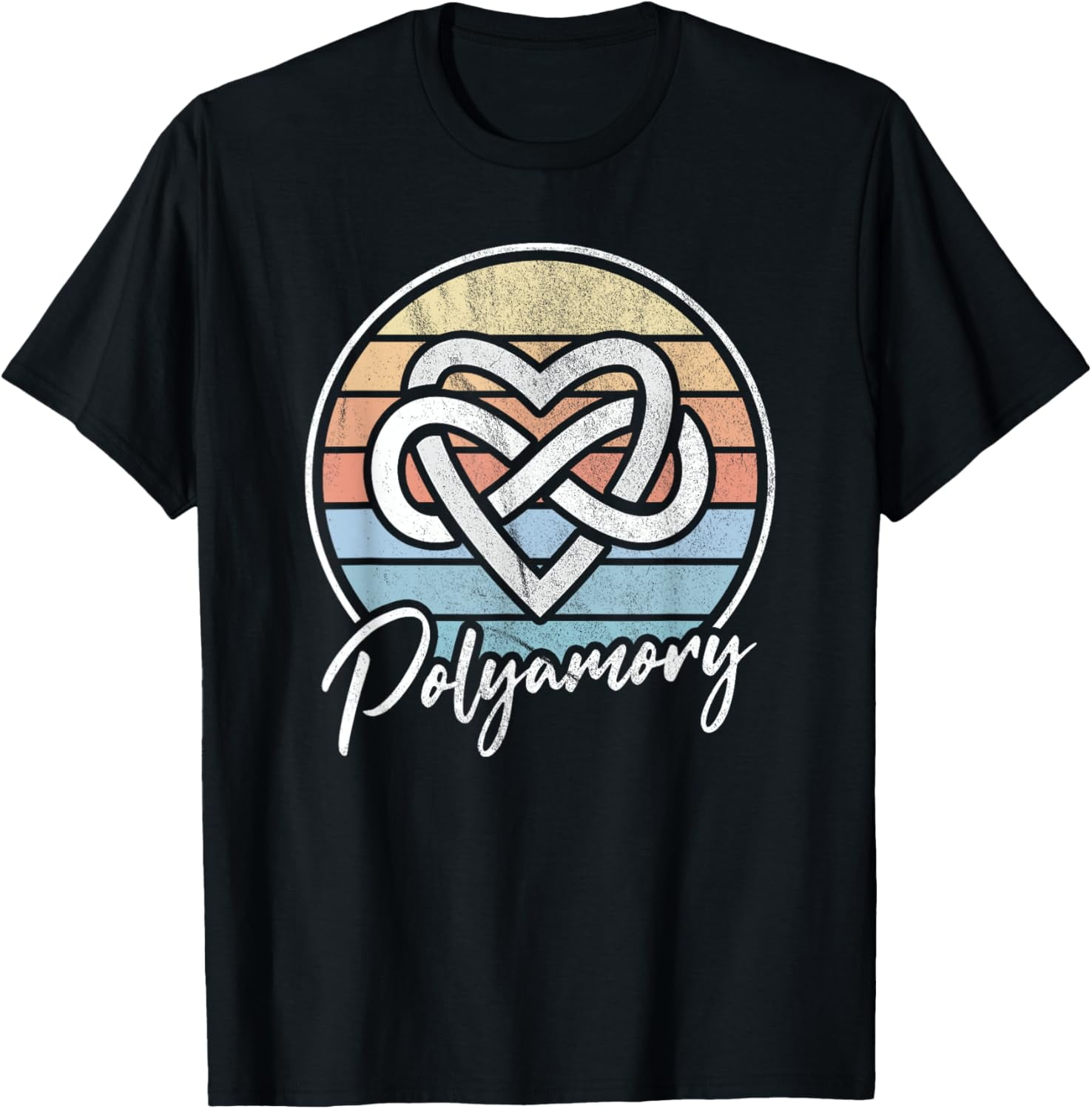 Polyamory Pride Infinity Symbol Retro Polyamorous TShirt
