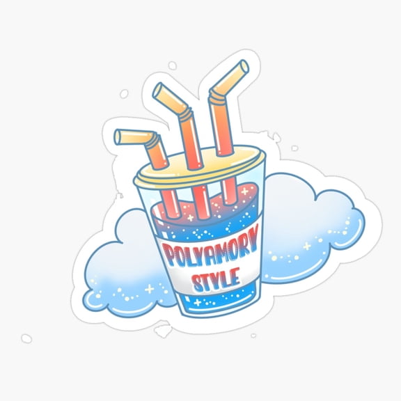 Polyamory Style Er, Phone Decal Water Bottle Stickers Car Decals, Funny Birthday Gift