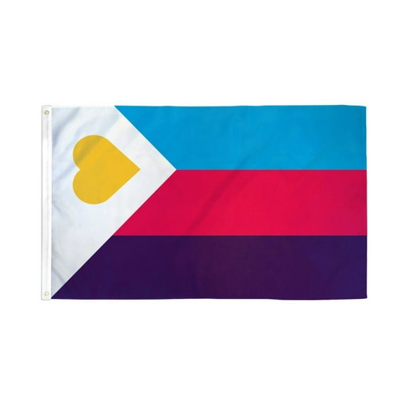Polyamory (Tricolor) Flag 3x5ft Poly