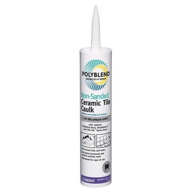 Polyblend 10.5 Oz. 165 Delorean Gray NonSanded Ceramic Tile Caulk