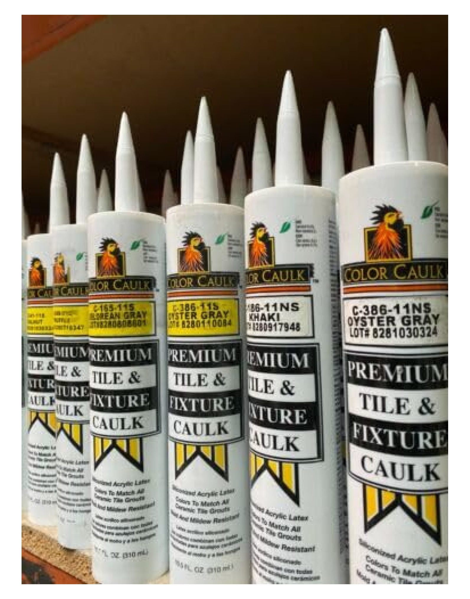 Polyblend Color Matched Caulk by HB Fuller Sanded Tile Caulk Latex Caulking 10.5 Oz Tube (Light