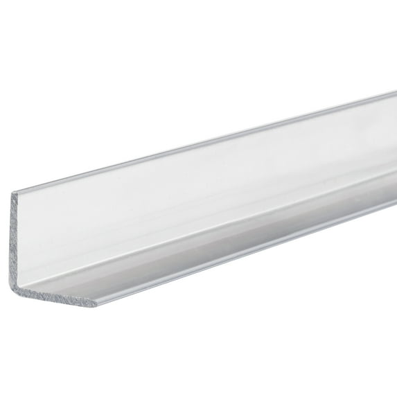 Gray Polycarbonate Polycarbonate Angle Stock, 3 ft L, 0.05 in T, 9,700 psi