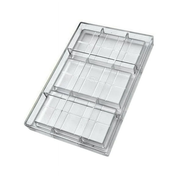 Polycarbonate Chocolate Bar Mold for Candy Making, Baking and Candy Snacks, Appliance for Professional Bakery.