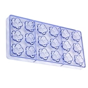 Polycarbonate Chocolate Mold 18 Cavity Flower Shape Mould for Bonbons and Pastries Baking Tool Kitchen Supplies