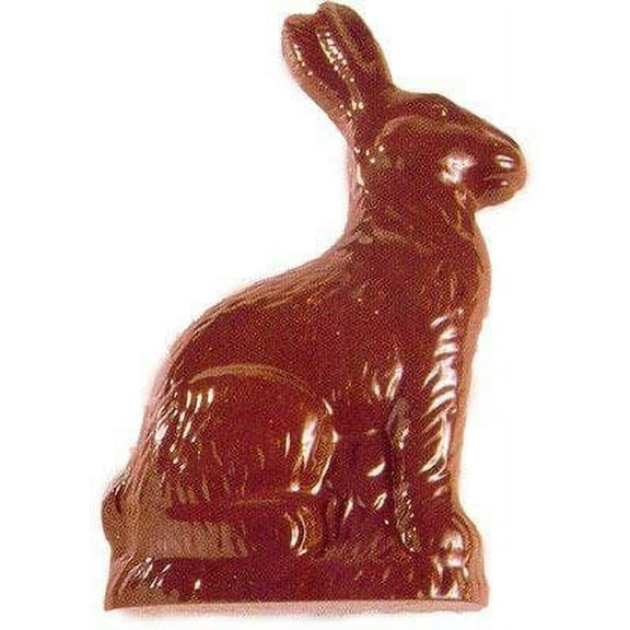 Polycarbonate Chocolate Mold: Sitting Rabbit, 2 Pc Front and Back