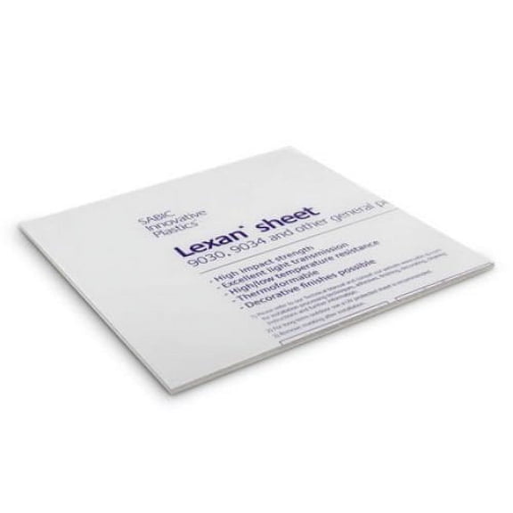 Polycarbonate Clear Plastic Sheet Lexan (16"x16"1/4)