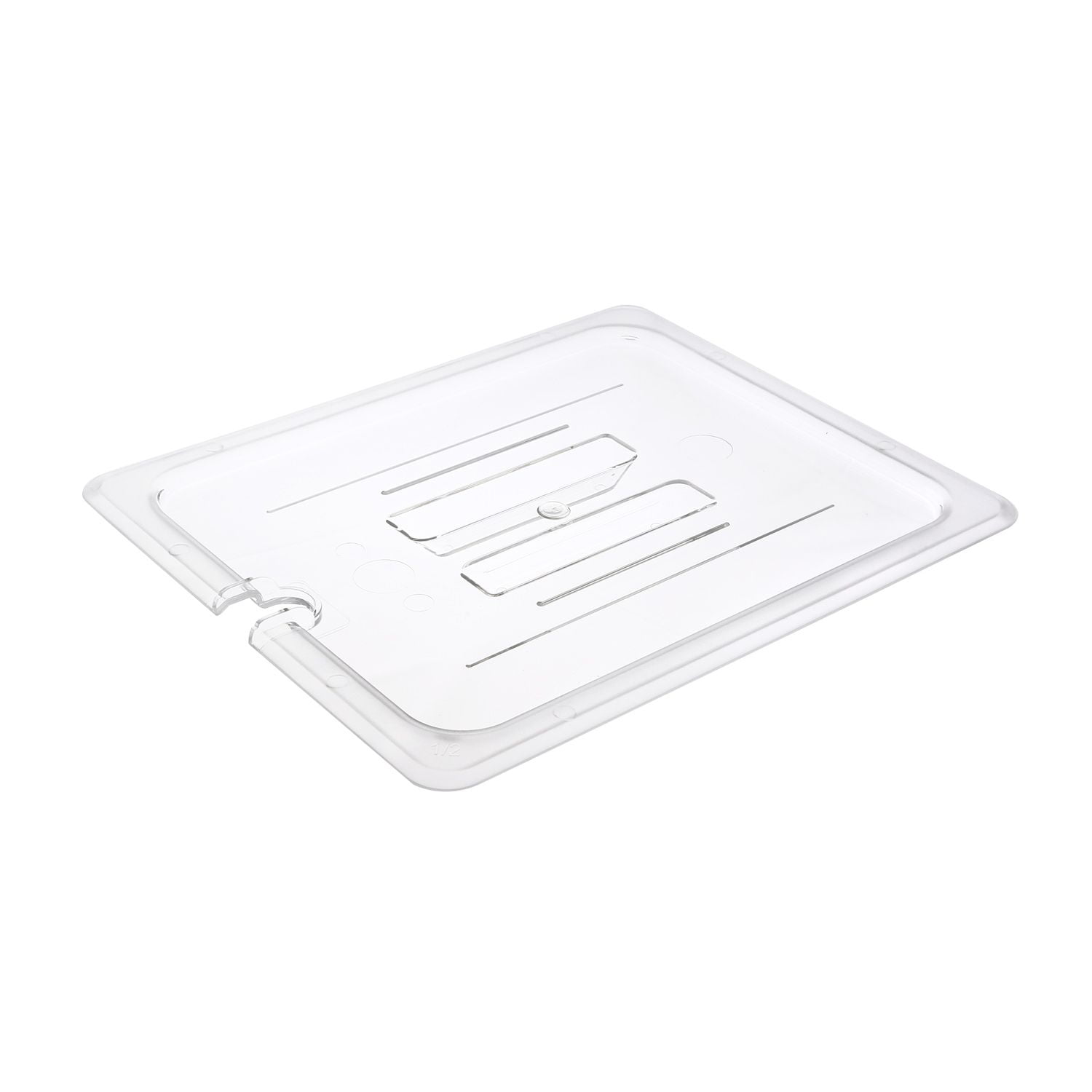Polycarbonate Cover for Food Pan Notched Half Size,Pack of 2