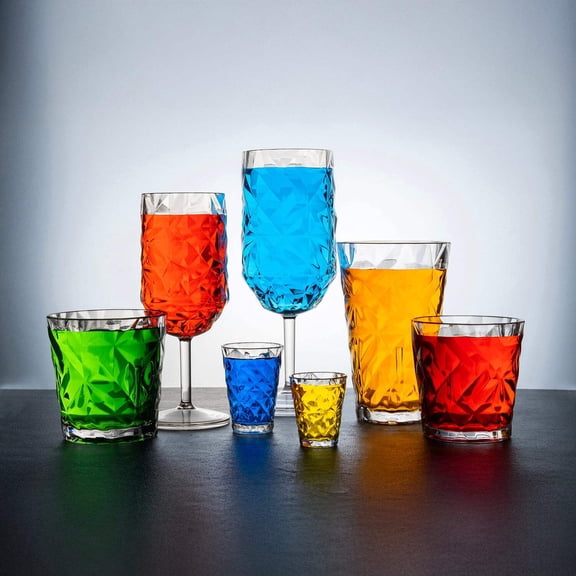 Polycarbonate Drinkware dia.2.75" h:8.25" 14 oz. Round Clear Polycarbonate Goblet (Set of 6)