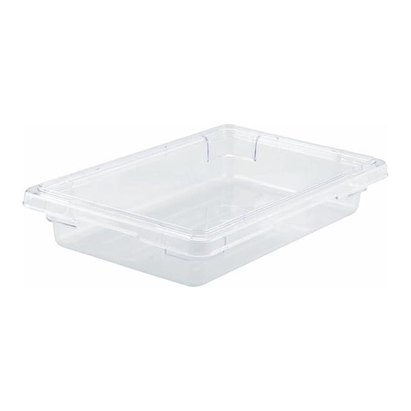 Polycarbonate Food Storage Container, 12x18x3.5 Inch - Clear Plastic Box for Kitchen, Restaurant, Commercial Use, NSF Listed, Freezer Safe