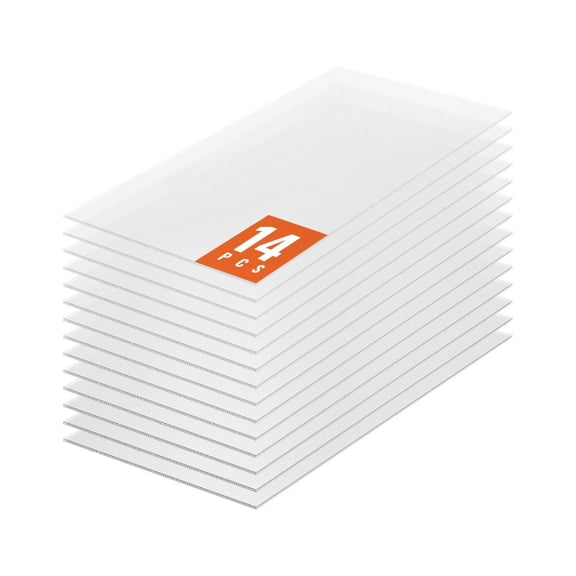 Polycarbonate Greenhouse Panels 14-Pack, 2x4 ft, UV Protection, Waterproof Roofing Sheets