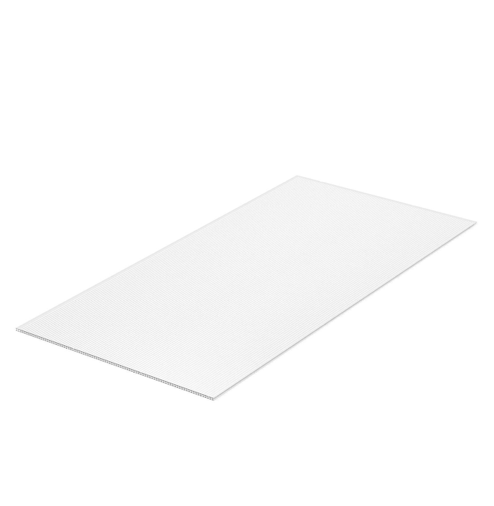 Polycarbonate Greenhouse Panels 5 Pack, 2'x4'x0.32'' - UV Protection, Waterproof Roofing Sheets for Greenhouse, Garden, Clear Corrugated Plastic