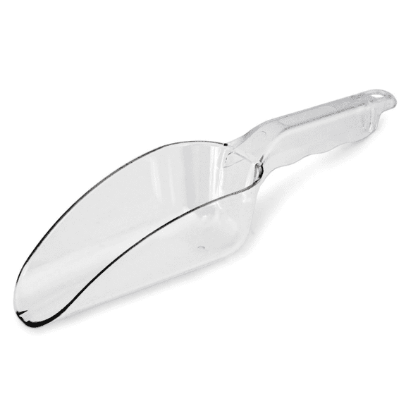 Polycarbonate Plastic Utility Ice Scoop, Clear, 12-Ounce