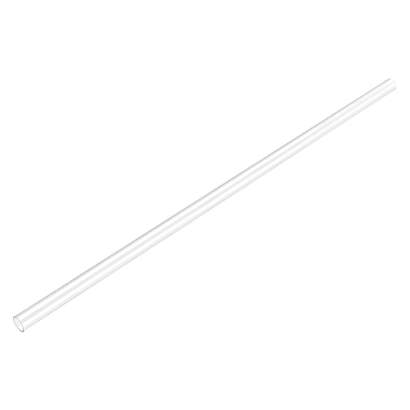 Polycarbonate Rigid Round Clear Tubing 11mm(0.43 Inch)IDx12mm(0.47 Inch)ODx500mm(1.64ft) Length Plastic Tube