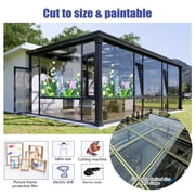 PolycarbonateSheet,12"x12"x0.47"ClearFlexiblePlasticPanel-UV,Impact,WeatherResistant,Easy-CutforCraft,PictureFrames,DIYProject