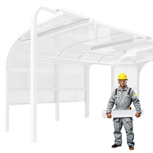 Polycarbonate Sheet 24 x 96 Inches,Clear Polycarbonate Greenhouse Plastic Panels,DIY UV Resistant Flexible Plastic Sheeting for Windows Canopy,Carport,Gardening and Crafts$$Building Supply