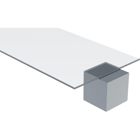 Polycarbonate Sheet, Clear, 6 MM (0.223") Thick, 36" W x 48" L