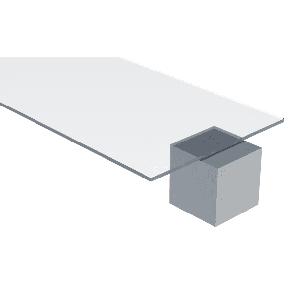 Plastic-Craft Polycarbonate Sheet, Clear, 6 MM Thick, 30"x 30"