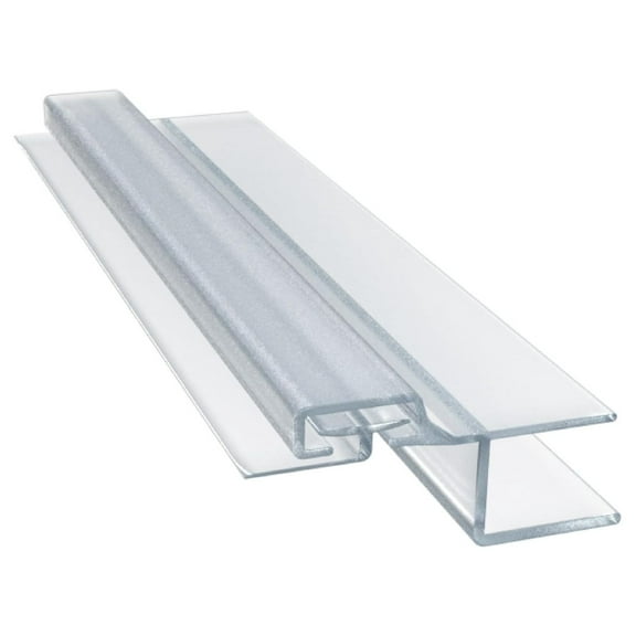 Polycarbonate Strike and Door "h" Jamb with Vinyl Insert for 180 Degree for 3/8" Glass - 95 in long