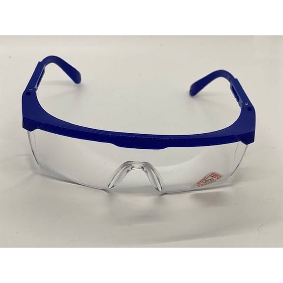 Polycarbonate UV400 Safety Glasses Clear/Blue 1/Pk