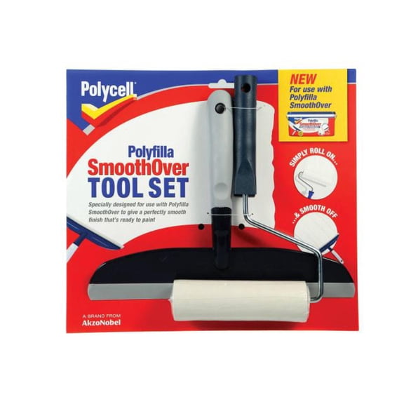 Polycell - SmoothOver Tool Set Roller & Spreader